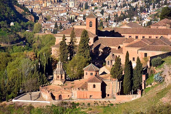 Sacromonte District in Granada Monastery Sacromonte